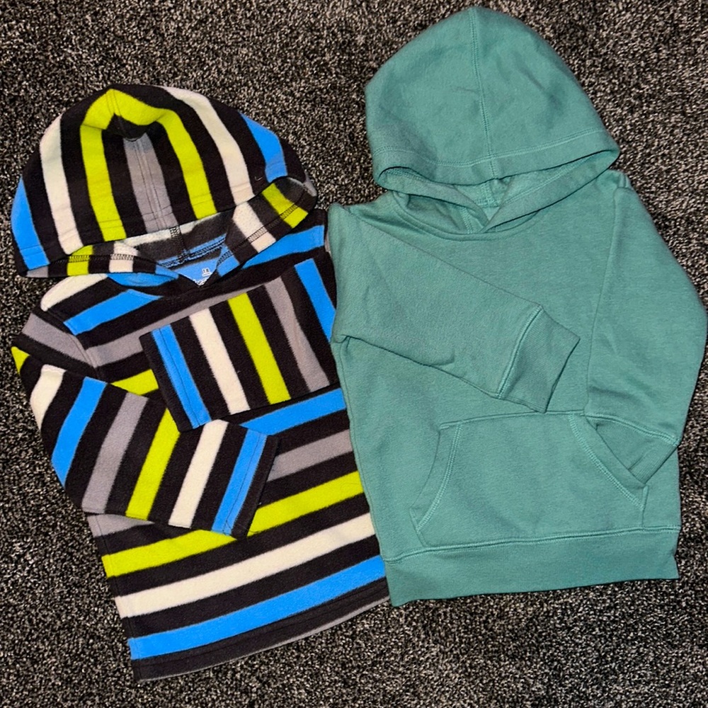 Toddler Boys Set of TWO 18M Hooded Sweatshirts